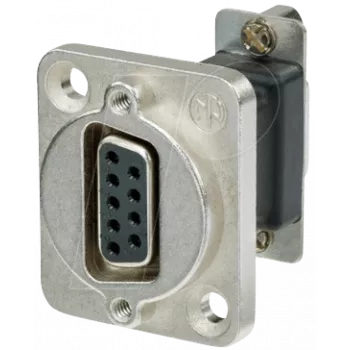 Neutrik NADB9FF kabelio adapteris D-SUB juodas - sidabrinis (NADB9FF)