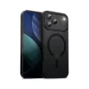 Crong Hybrid Frost MAG dėklas su MagSafe, skirtas iPhone 17 Pro Max, matinė juoda