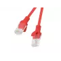 LANBERG RJ-45 tinklo kabelis Cat5e PCU5-20CC-0025-R, 0,25 m, raudonas, U/UTP, CCA laidininkai