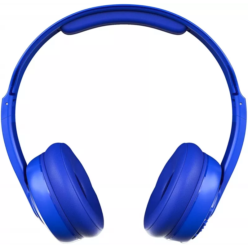 Skullcandy Cassette belaidės ausinės ant ausų, mėlynos
