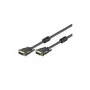 Wentronic Goobay DVI-D FullHD kabelis Dual Link, juodas, 3 m - DVI-D kištukas Dual-Link (24+1 kontaktai) > DVI-D kištukas Dual-Link (24+1 kontaktai) (93111)