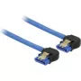SATA kabelis DeLOCK 85096 0,3 m SATA 7 kontaktų juoda mėlyna