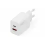 USB-C ir USB-A įkroviklis DIGITUS 20 W, 1x USB-C, 1x USB-A, 100–240 V, baltas