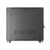 Stovo spinta LANBERG FF01-6222-12B 22U 600x1200 mm juoda su stiklinėmis priekinėmis ir galinėmis durelėmis