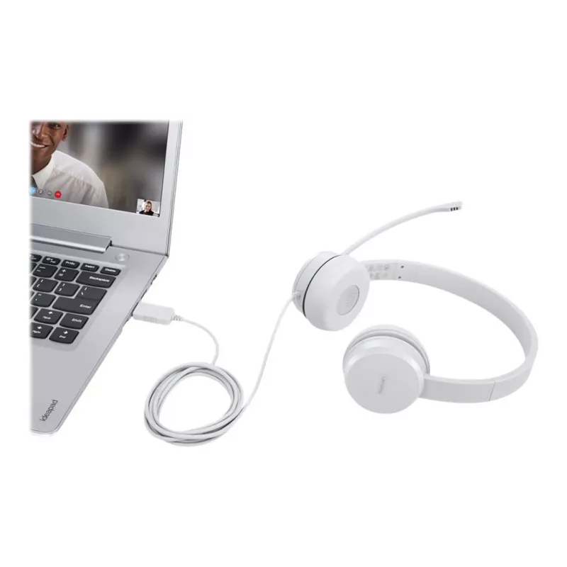 Lenovo GXD1E71385 ausinės / headset laidinės Skambučiai/Muzika USB Type-A Pilka