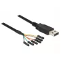 USB laidas DeLOCK 1,8 m USB 2.0-A/TTL 6 kontaktų juodas
