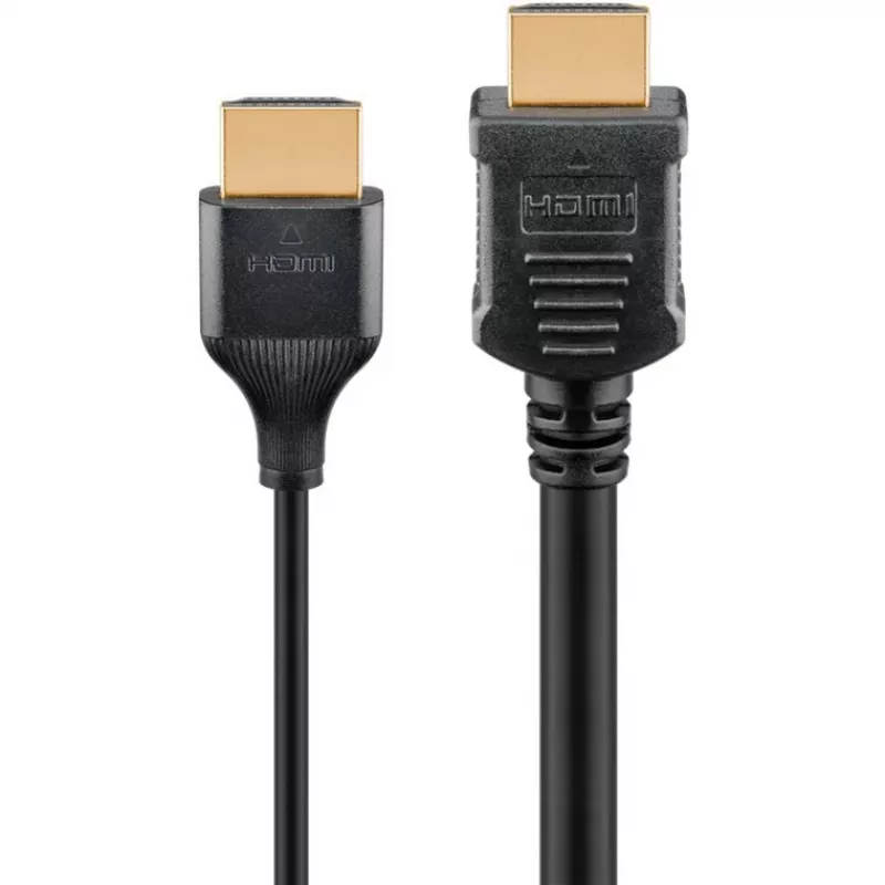 Goobay HDMI laidas 5 m, A tipo kištukas-kištukas, 18 Gbit/s, juodas
