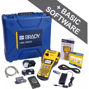 Nešiojamasis etikečių spausdintuvas Brady M410-KIT-EU, terminis perdavimas, QWERTY, 300 dpi, 177184