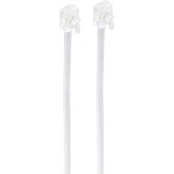 Telefono laidas ShiverPeaks BS70086-W 6 m Baltas