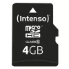 INTENSO atminties kortelė MICRO SDHC 4GB C10 su adapteriu 3413450