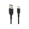Belkin pintas USB-C į USB-A kabelis, 15 cm, juodas