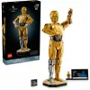 LEGO statoma figūra „Žvaigždžių karai“ C-3PO modelis 75398 — 1 138 dalių, 380 mm eksponavimo kolekcinis
