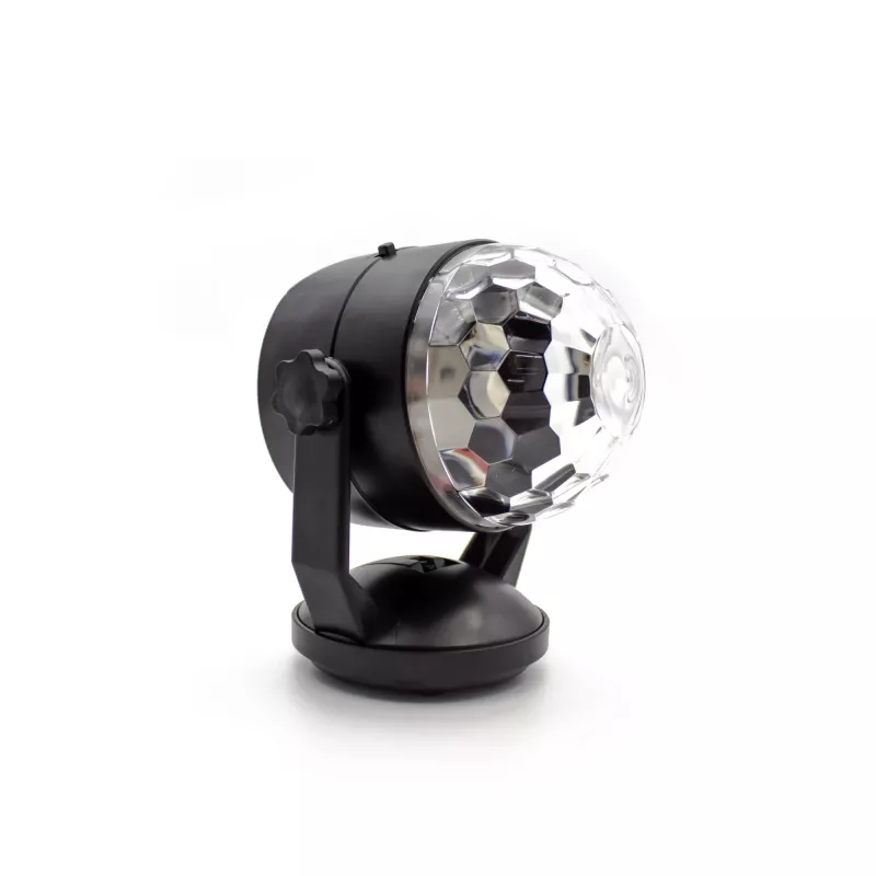 LED disko rutulys DENVER LDB-319 – kompaktiškas LED vakarėlių šviestuvas