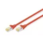 Pataisos laidas Digitus CAT 6A S/FTP DK-1644-A-0025/R 0,25 m raudonas