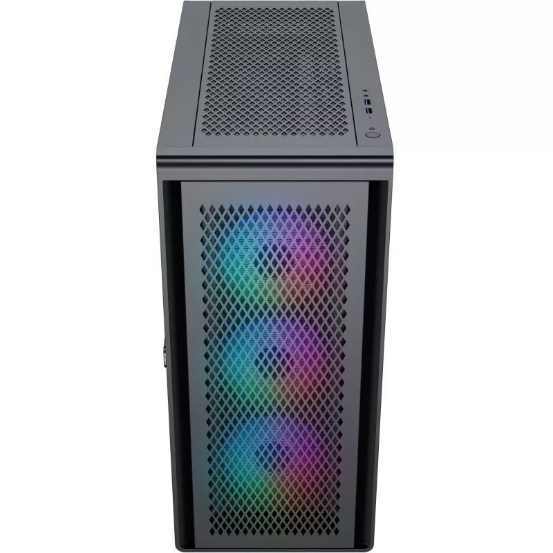 PC korpusas Silentware Air 100 Black – mid-tower ATX korpusas, juodas