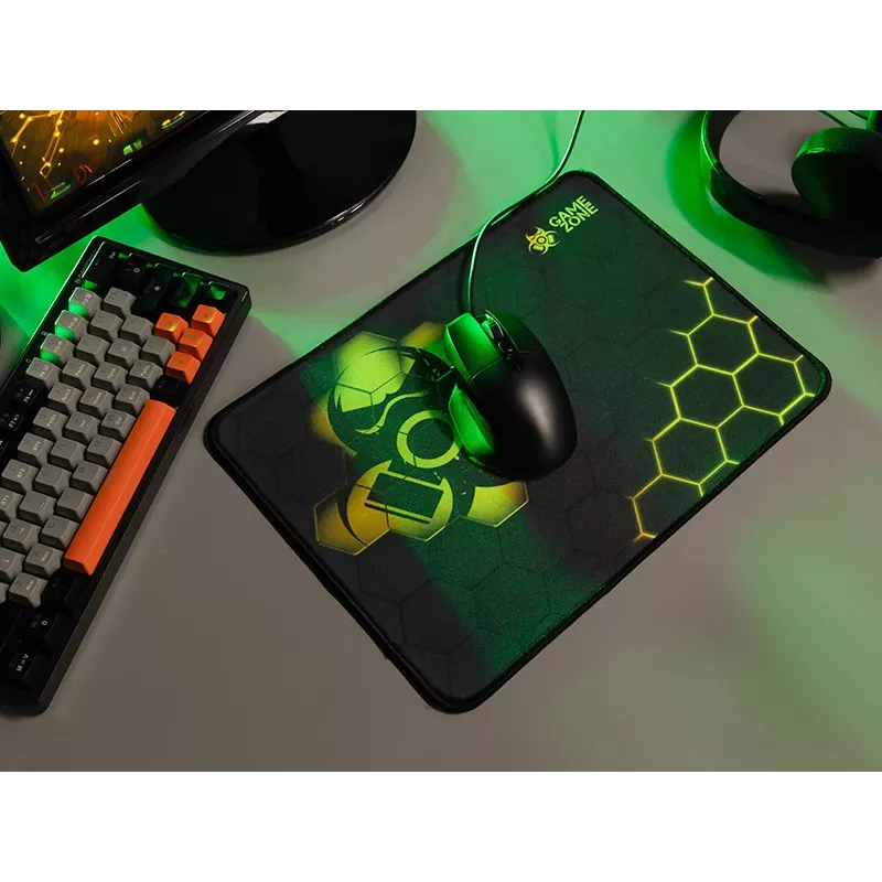 TRACER GameZone Hexy3 žaidimų kilimėlis pelei, 35 x 28 x 0,4 cm, juodos ir geltonos spalvos