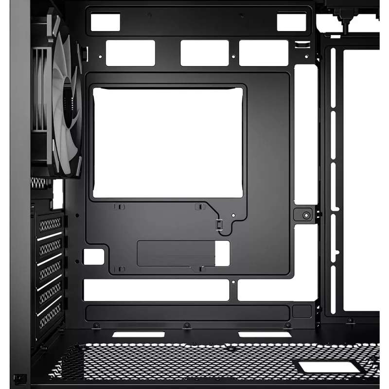 Korpusas Sharkoon MK4W RGB Strip Micro Tower Juodas