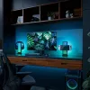Nanoleaf Pegboard Lighted Desk Dock – apšviestas stalo stovas su moduline lenta