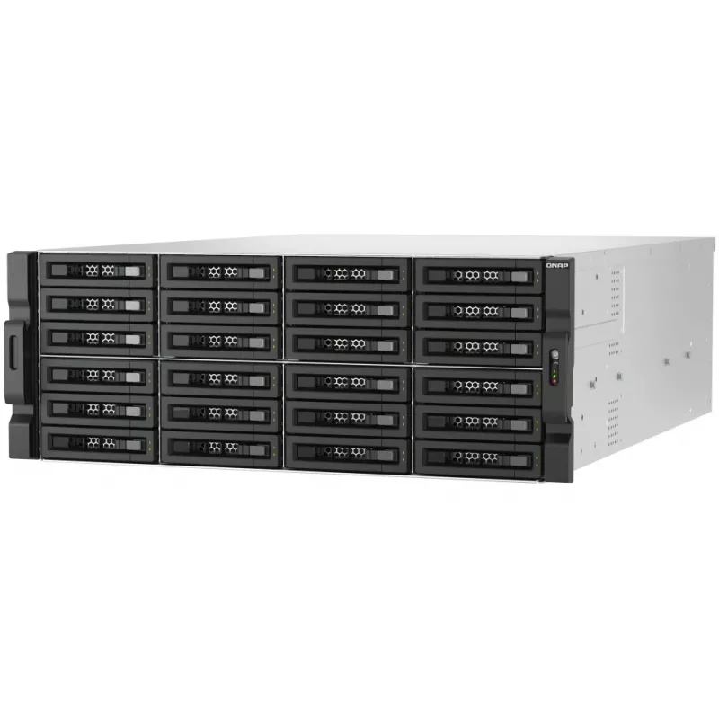QNAP - TL-R2400PES-RP - Festplatten-Array - 24 Schächte (SATA-600 / SAS-3) SAS 12Gb/s (extern) Rack einbaufähig 3U