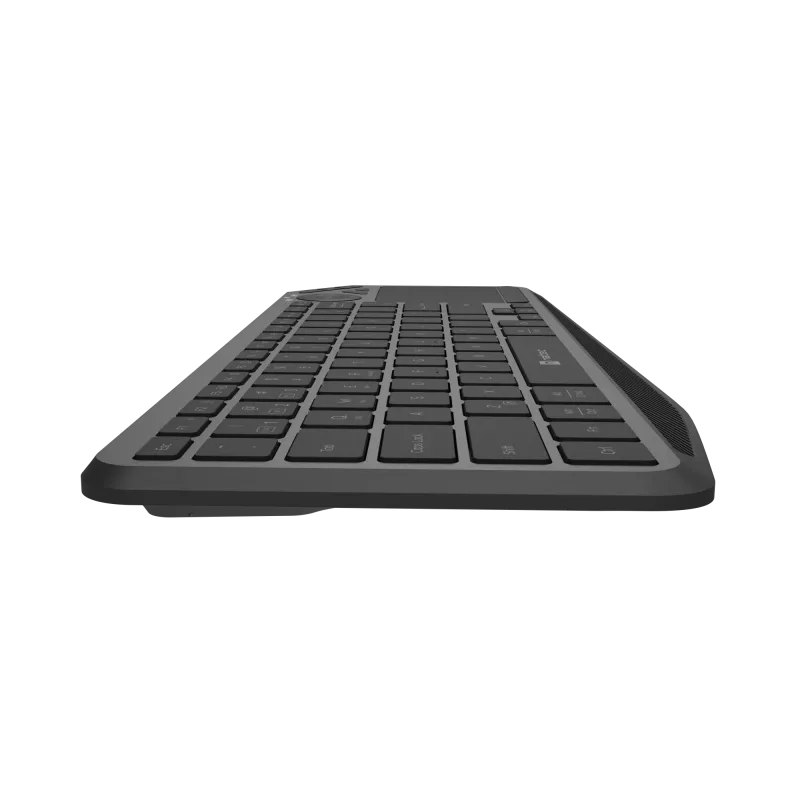 Natec Turbot 2 belaidė klaviatūra, US išdėstymas, Bluetooth, juoda/pilka