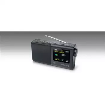 Nešiojamas radijas muse M-117 DB – DAB/DAB+/FM, 3W RMS, 2,8 colio TFT, išorinė antena, 3,5 mm lizdas, 0,3 kg, juoda