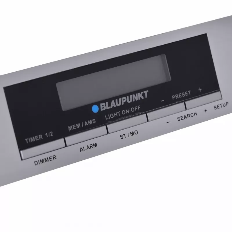 Virtuvinis radijas BLAUPUNKT KR14BT su Bluetooth, FM, LED ekranu, 2x0,8W, maitinimas/tinklas/baterijos, pilka