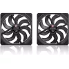Noctua NF-A14x25 G2 PWM Sx2-PP chromax.black 140mm dviejų ventiliatorių rinkinys