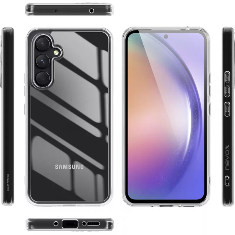 Nevox StyleShell SHOCKFlex dėklas Samsung Galaxy A56 5G skaidrus