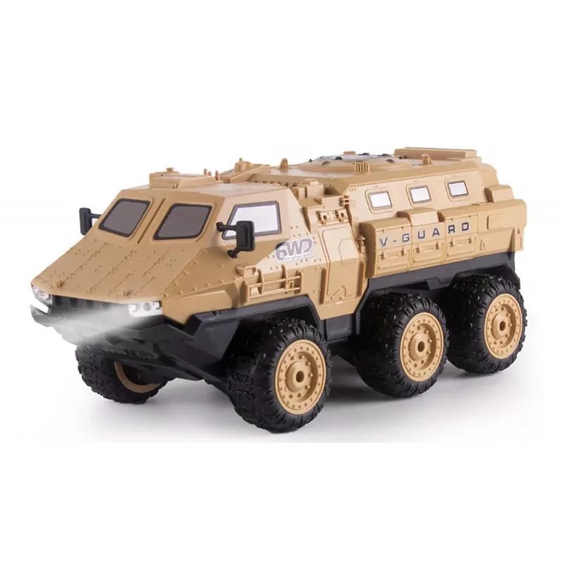 Amewi V-Guard šarvuotas automobilis 6WD 1:16 RTR nuotoliniu valdymu RC modelis su elektriniu varikliu (22585)