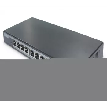 Digitus 8 prievadų Gigabit PoE tinklo jungiklis, stalinis, L2 valdomas, 2 aukštynkryptės jungtys, SFP, 86 W, af/at