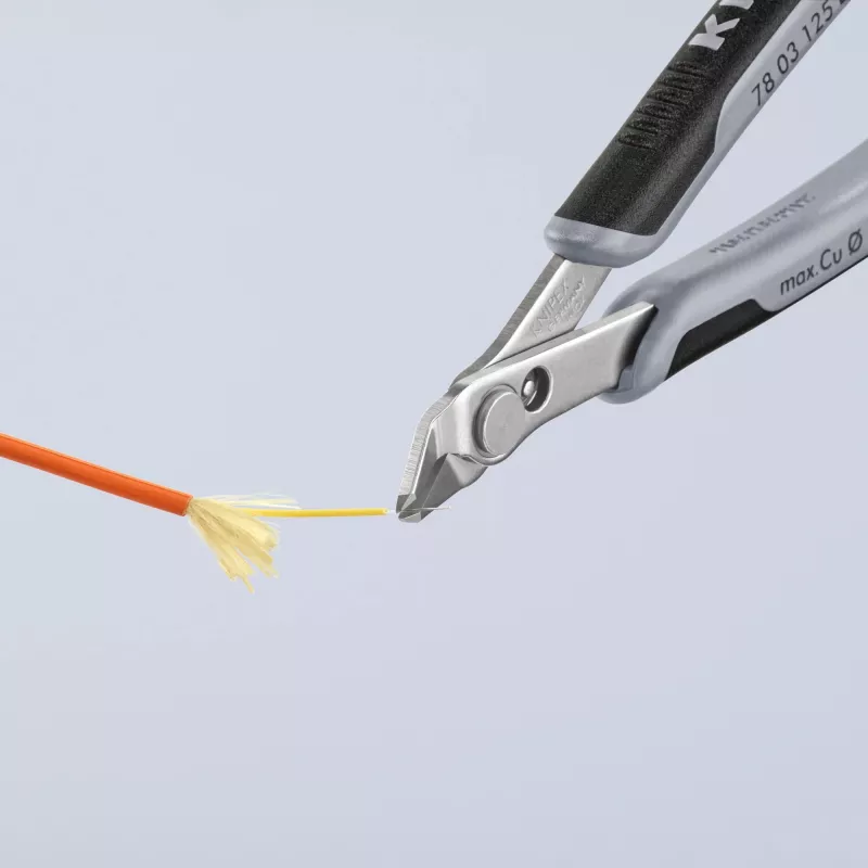 Knipex 78 03 125 ESD replės įstrižainės, 125 mm, nerūdijantis plienas, ESD