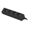 Prailgintuvas Lanberg PS0-04E-0100-IEC-BK 1m 4 kištukiniai lizdai vidaus juodas