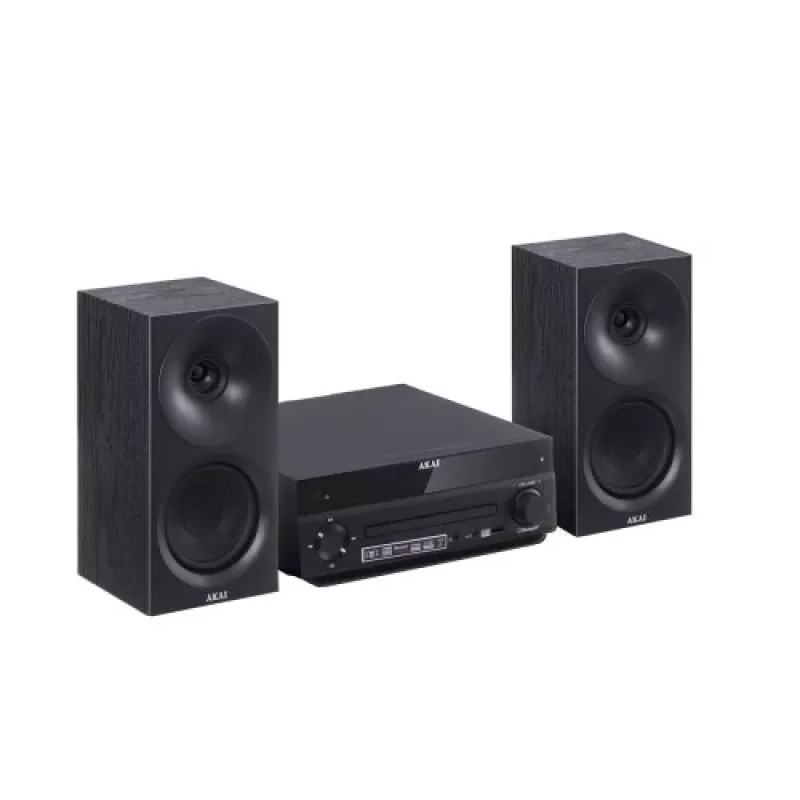 Muzikos centras AKAI AM-301 BK – kompaktiška garso sistema namams