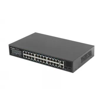 Lanberg Switch 24x 100MB PoE+ / 2x Combo Gigabit 19 colių 360W V2