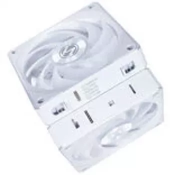 Lian Li UNI FAN 12CL1W3W baltas 120 mm belaidis korpuso ventiliatorius – modulinis, suderinamas su PWM valdikliu
