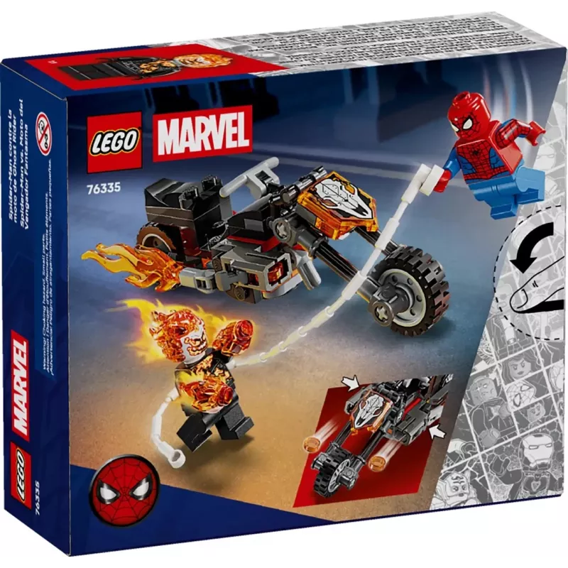 LEGO MARVEL 76335 Spider-Man prieš Ghost Rider motociklą