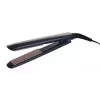 Tiesintuvas Remington S8598 Warm Black Grey – keraminės plokštelės 11 cm, 5 temperatūros lygiai, 160–230°C, 3 m laidas, kelioninis dėklas