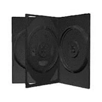 MediaRange 3 vietų DVD dėžutė juoda – talpa: 3 CD, 3 DVD – 50 vnt. pakuotė – juoda (BOX15)