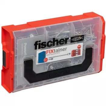 fischer FixTainer PowerFast II TX TG 562272 Medžio drožlių plokščių varžtų rinkinys Plienas cinkuotas (562272)