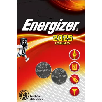 Energizer CR2025 ličio moneta baterija 3 V, 2,5 mm storio, 20 mm skersmens (637988)