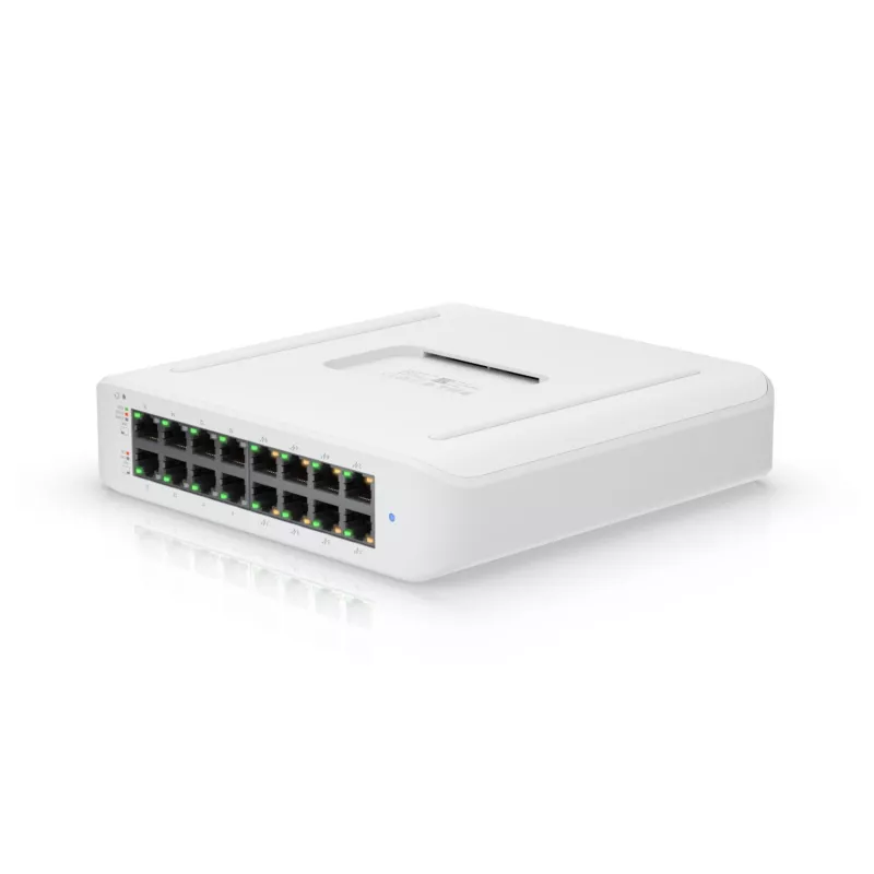 Ubiquiti UniFi Switch Lite 16 PoE valdomas L2 Gigabit Ethernet komutatorius (10/100/1000) su PoE, baltas