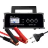 Įkroviklis QOLTEC 52514 – 12V/24V, 25A, AGM/GEL/SLA baterijoms su LCD ekranu