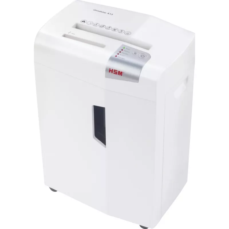 HSM shredstar X13 dokumentų smulkintuvas, 4 x 37 mm, su atskiru CD pjovimo mechanizmu