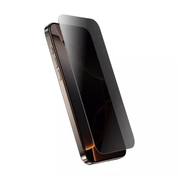 Grūdintas privatumo stiklas Crong, skirtas iPhone 16 Pro Max – anti-glare, atsparus įbrėžimams