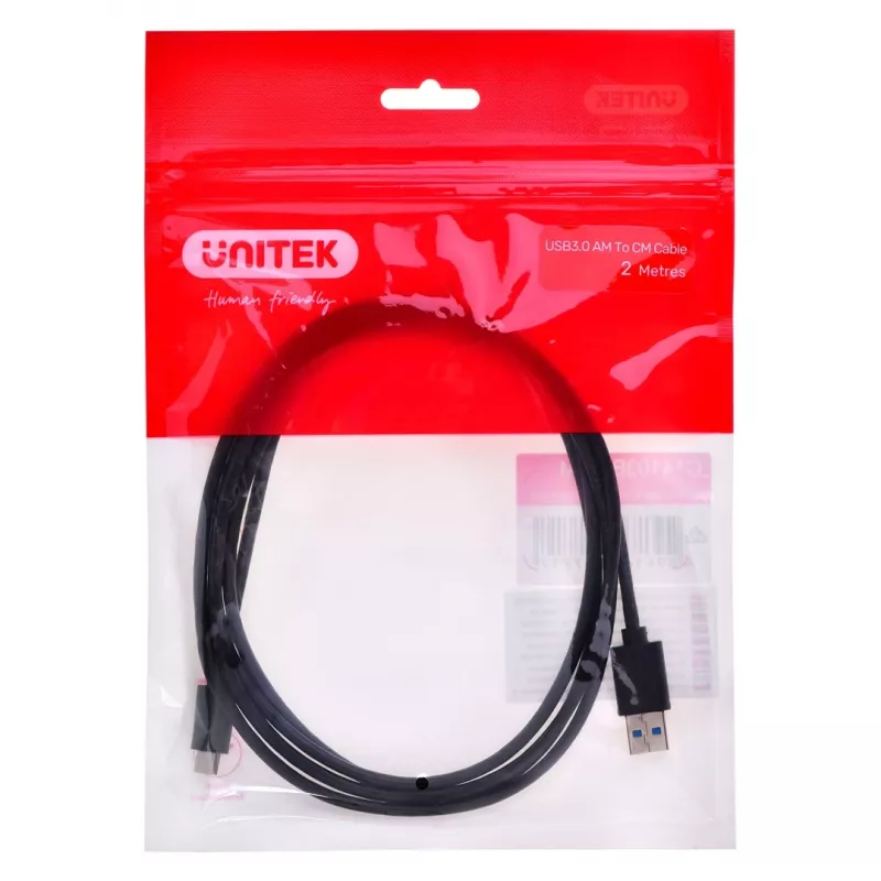 UNITEK USB-C į USB-A laidas, 5 Gbps, 2 m