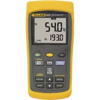 Fluke 54 II B termometras su dviem zondais - °C - juodas/geltonas - AA baterijos - 1000 h