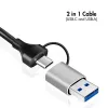 USB-A/-C prie 2,5G Ethernet adapteris, pilkas