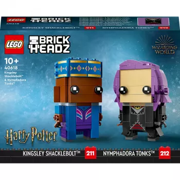 Lego Brickheadz Haris Poteris 40618 Kingsley Shacklebolt ir Nimfadora Tonks