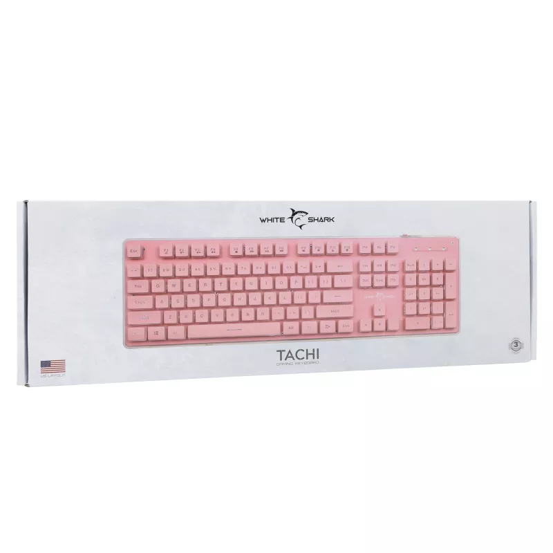 Žaidimų pelė White Shark Tachi GK-003441, ergonomiškas dizainas, RGB apšvietimas, laidinė