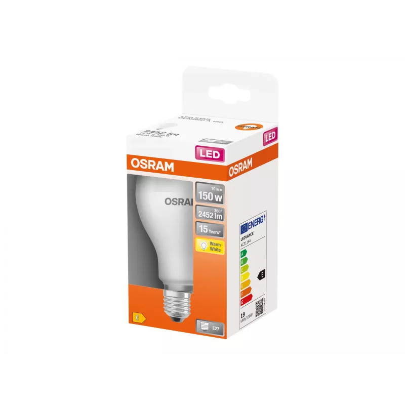 OSRAM Parathom Classic LED lemputė E27 19 W šilta balta